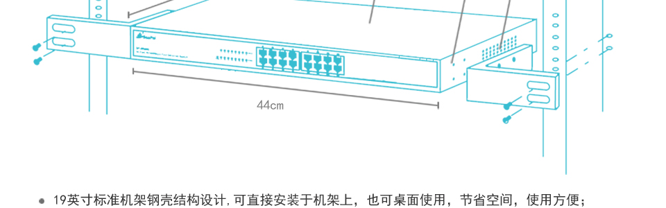 sp-s6016 16口百兆交换机内置高性能开关电源，支持AC 100-240V 50/60Hz输入，使得运输提携更加方便；采用全封闭式设计，端口采用金属封闭，防止外物进入，使交换机更加安全。